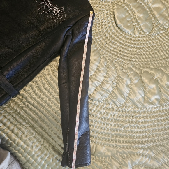 Harley-Davidson Black and Cream Leather Jacket - Picture 13 of 13